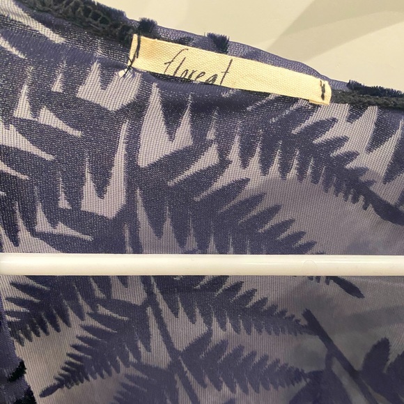 Anthropologie Floreat navy open shawl/cardigan - Picture 6 of 12